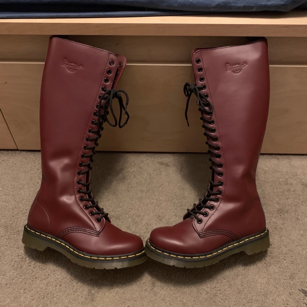 Tall zip-up Doc Marten boots